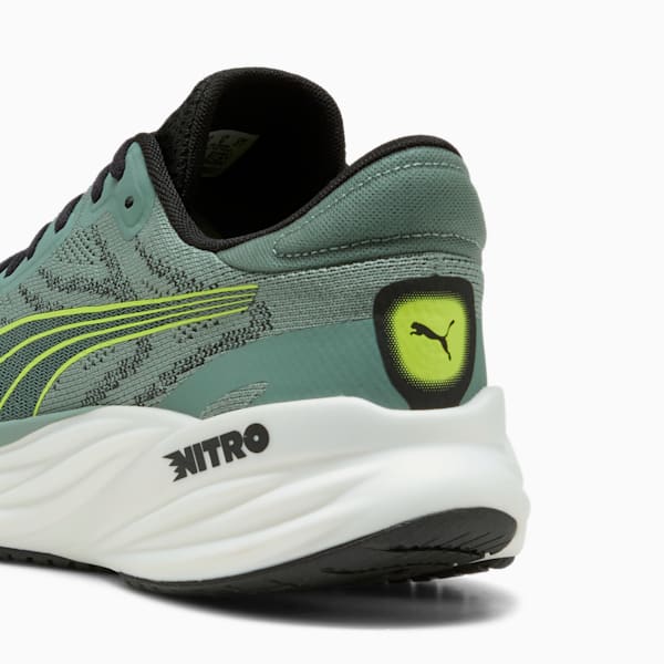 Tenis de correr Magnify NITRO 2 para hombre, Green Moon-Yellow Alert, extralarge
